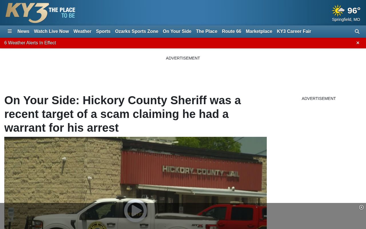 Hickory County warrant safety warning source