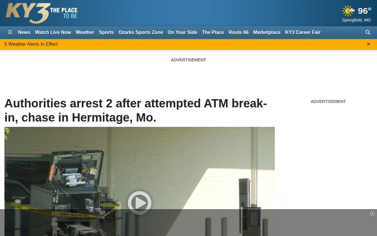 Hermitage Hickory County regional arrest report source
